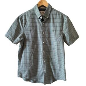 Original Penguin Heritage Slim Fit Short Sleeve button down shirt Green M